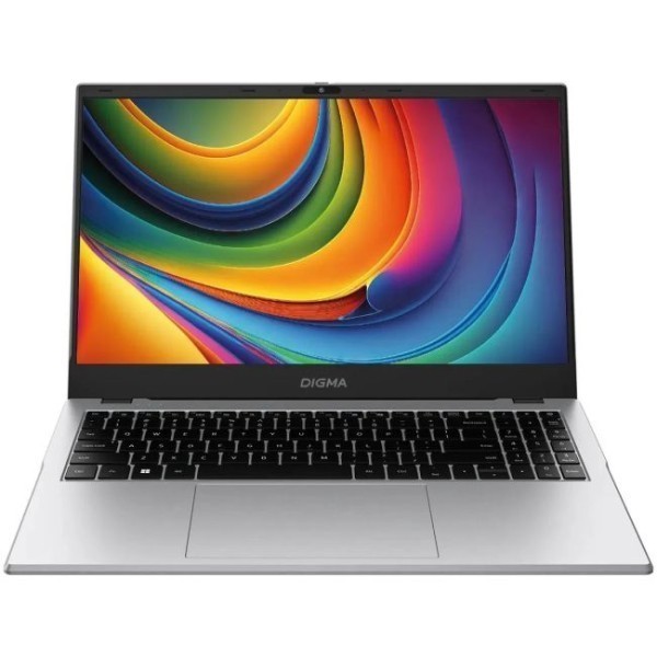 Digma EVE P5852 Intel N-series N200 1000MHz/15.6"/1920х1080/16GB/512GB SSD/Intel UHD Graphics/Wi-Fi/Bluetooth/Windows 11 Pro (DN15N2-ADXW01) Silver 