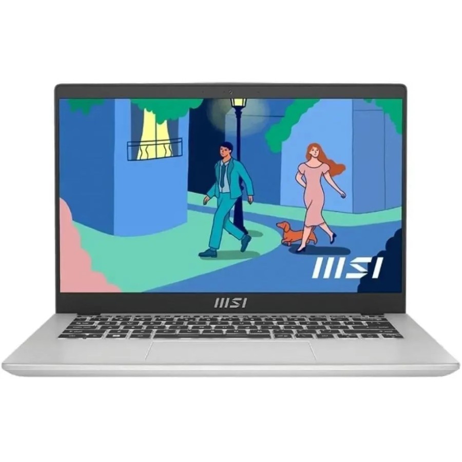 MSI Modern 14 C12M-240XRU Intel Core i5 1235U 1300MHz/14"/1920x1080/8GB/512GB SSD/DVD нет/Intel Iris Xe Graphics/Wi-Fi/Bluetooth/DOS (9S7-14J111-240) Silver 