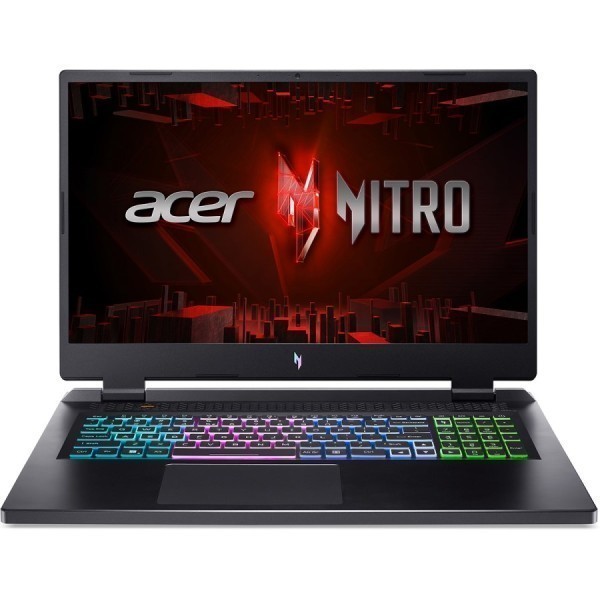 Acer Nitro 17 AN17-41-R4RU AMD Ryzen 7 7840H 3800 MHz/17.3"/2560x1440/16GB/1024GB SSD/NVIDIA GeForce RTX 4070 8GB/Wi-Fi/Bluetooth/Без ОС (NH.QKNCD.001) Black 