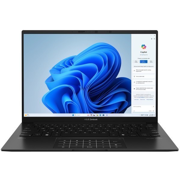 ASUS Zenbook 14 OLED UM3406HA-QD015W AMD Ryzen 7 8840HS 3300MHz/14"/1920x1200/16GB/1024GB SSD/AMD Radeon 780M/Wi-Fi/Bluetooth/Windows 11 Home (90NB1271-M003F0) Black 
