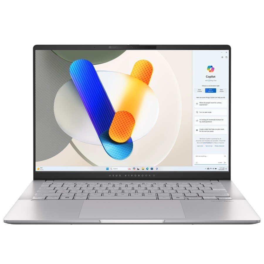 ASUS Vivobook S 14 M5406WA-QD139 AMD Ryzen AI 9 365 2000MHz/14"/1920x1200/24GB/1024GB SSD/AMD Radeon 880M/Wi-Fi/Bluetooth/Без ОС (90NB14P1-M008H0) Silver 