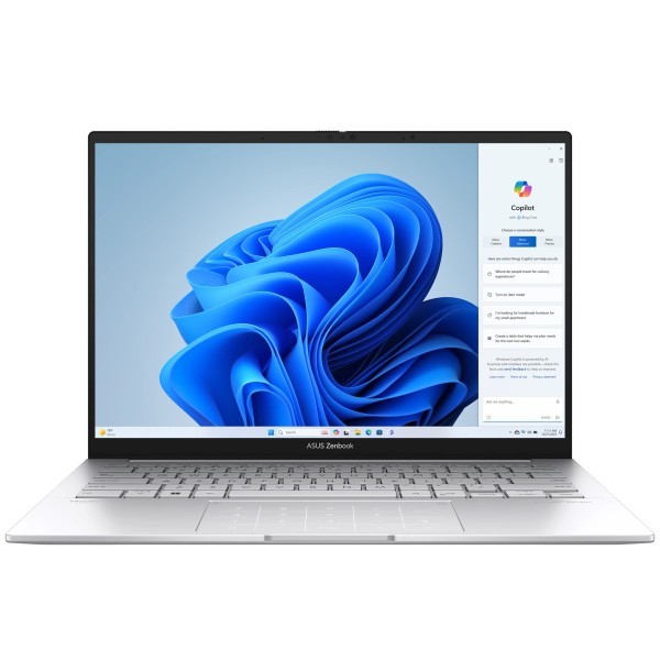 ASUS Zenbook 14 OLED UX3405MA-QD686 Intel Core Ultra 5 125H 3600MHz/14"/1920x1200/16GB/512GB SSD/Intel Arc Graphics/Wi-Fi/Bluetooth/Без ОС (90NB11R2-M013H0) Silver 