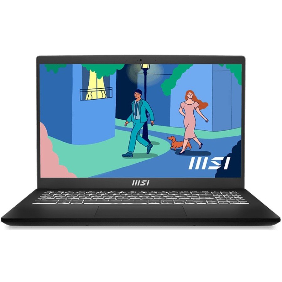 MSI Modern 15 MS-15H1 B12MO-656XBY Intel Core i5 1235U 1300MHz/15.6"/1920х1080/16GB/512GB SSD/Intel Iris Xe Graphics/Wi-Fi/Bluetooth/DOS (B12MO-656XBY) Black 