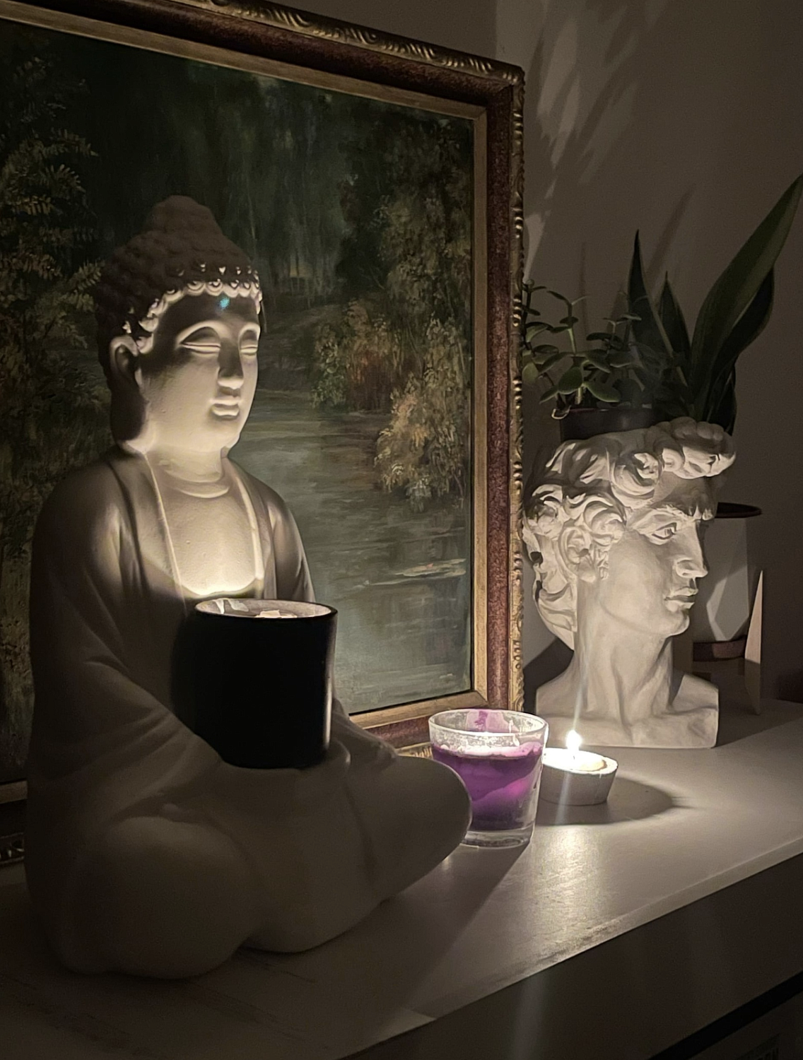 Скульптура Будда, гипс